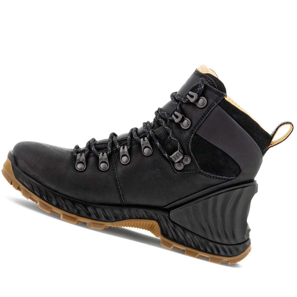 Women's Ecco Exohike Retro Hiker Boots Black | USA 10EBC